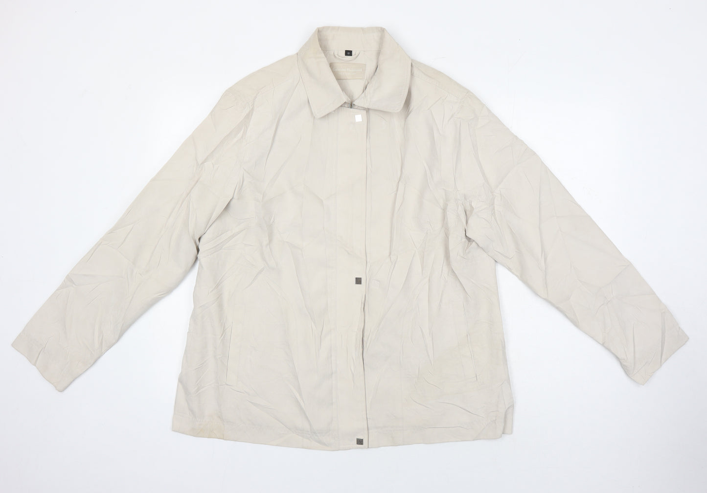 Katherine Hammond Womens Beige Jacket Size 18
