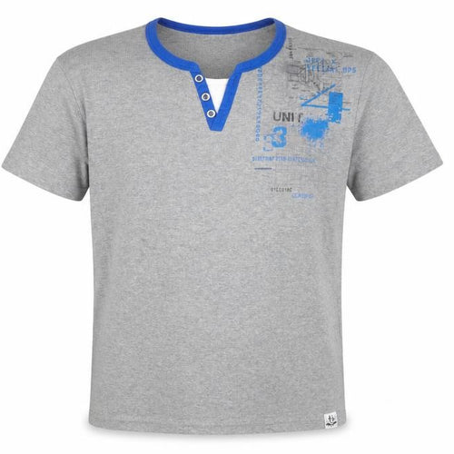 Urban Spirit Mens Grey Polyester T-Shirt Size M V-Neck