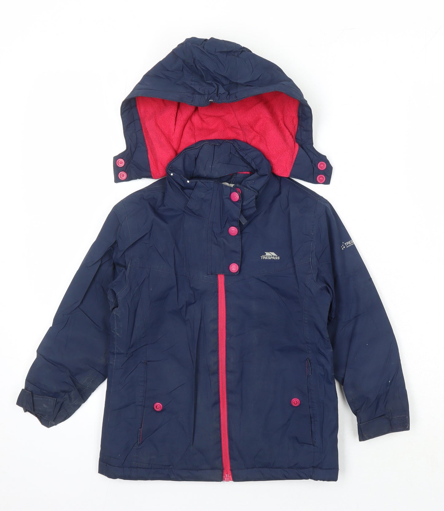 Tresspass Girls Blue Jacket Size 3-4 Years Zip - BMW