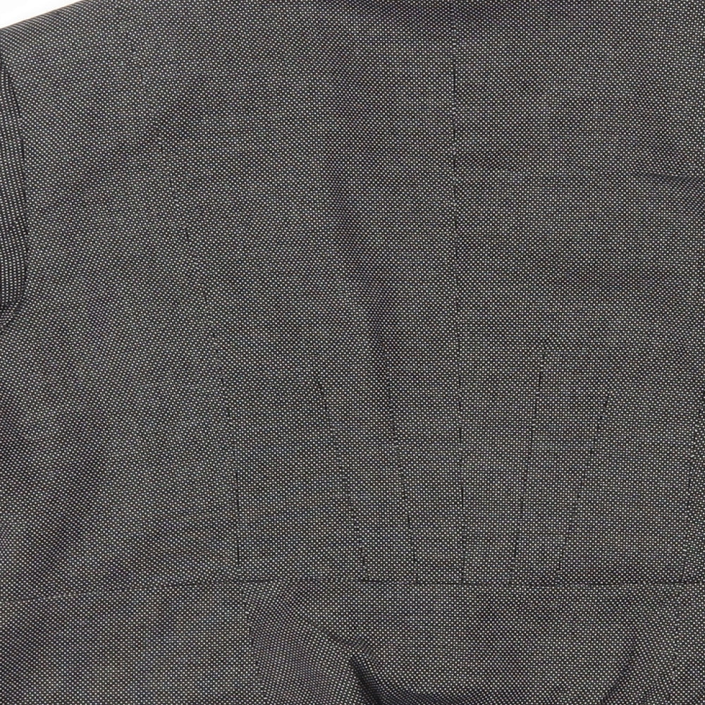 Marks and Spencer Womens Black Polka Dot Jacket Blazer Size 12 Button