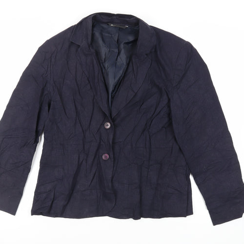 BHS Womens Blue Jacket Blazer Size 18 Button