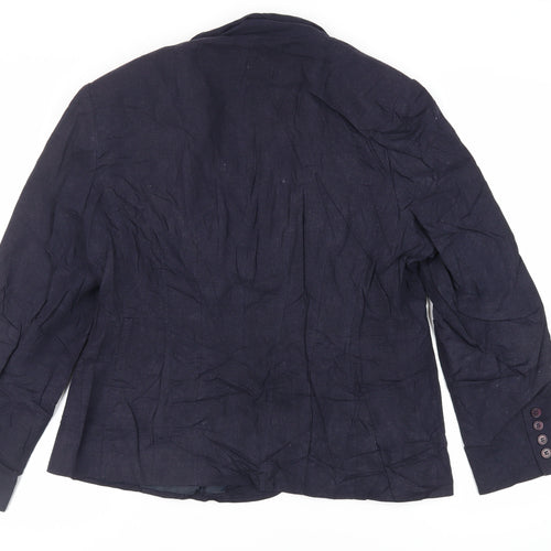 BHS Womens Blue Jacket Blazer Size 18 Button