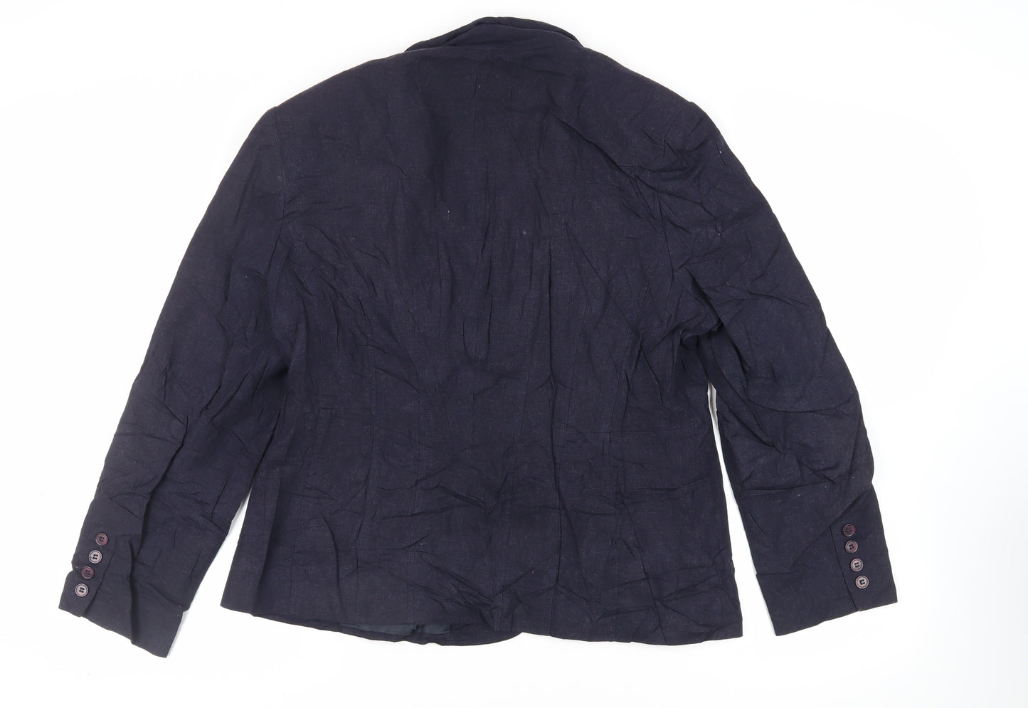 BHS Womens Blue Jacket Blazer Size 18 Button