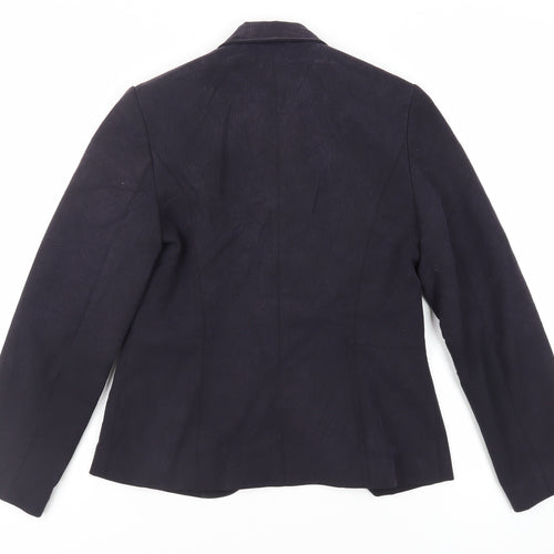 NEXT Womens Blue Jacket Blazer Size 8 Button - Vintage