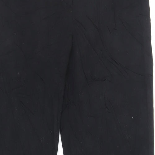 NEXT Womens Black Polyester Dress Pants Trousers Size 8 L30 in Regular Zip