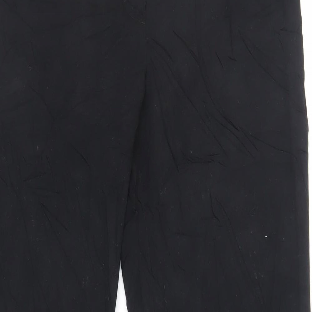 NEXT Womens Black Polyester Dress Pants Trousers Size 8 L30 in Regular Zip