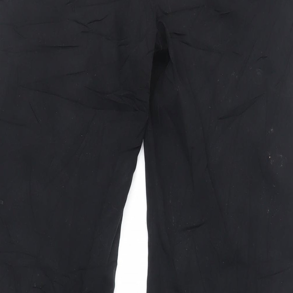 NEXT Womens Black Polyester Dress Pants Trousers Size 8 L30 in Regular Zip