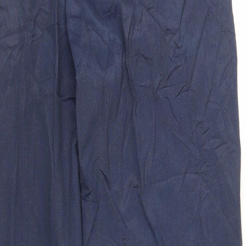 Marks and Spencer Mens Blue Polyester Dress Pants Trousers Size 36 in L33 in Regular Zip