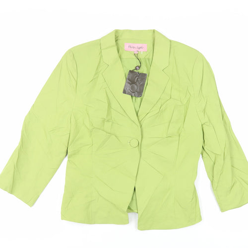 Phase Eight Womens Green Jacket Blazer Size 12 Button