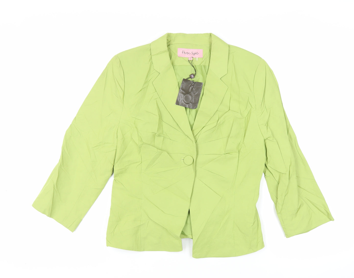 Phase Eight Womens Green Jacket Blazer Size 12 Button