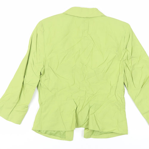 Phase Eight Womens Green Jacket Blazer Size 12 Button