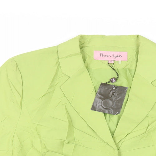 Phase Eight Womens Green Jacket Blazer Size 12 Button