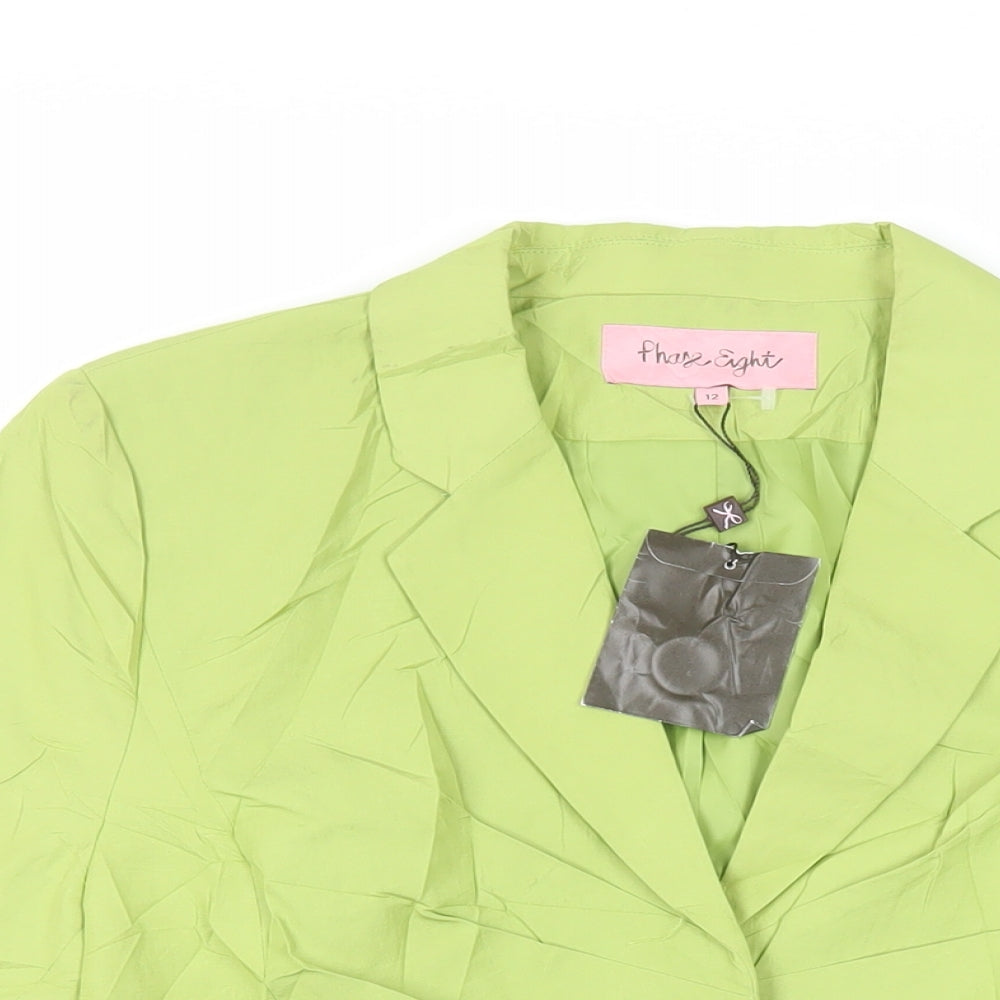 Phase Eight Womens Green Jacket Blazer Size 12 Button