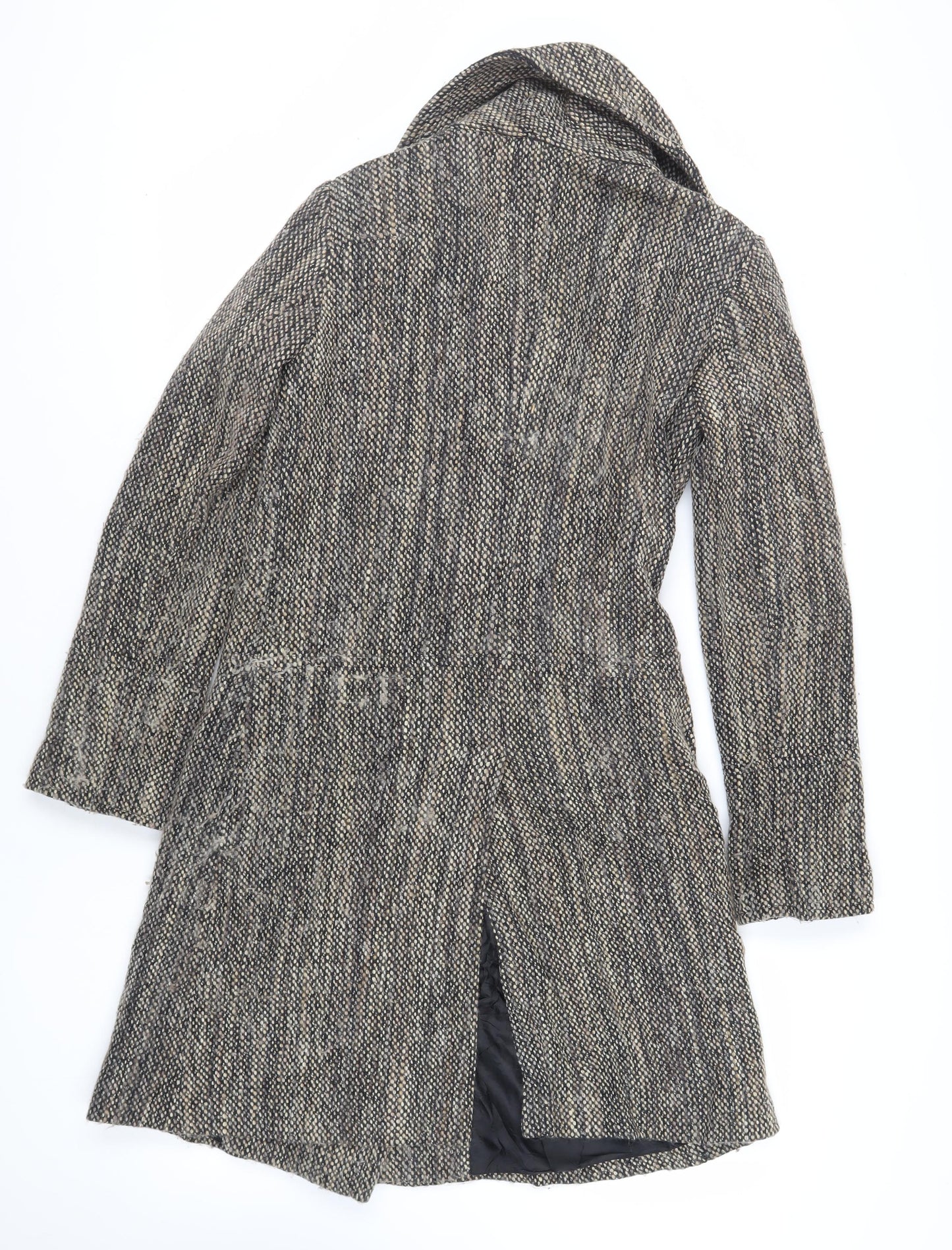 Great Plains London Womens Grey Overcoat Coat Size XS Button