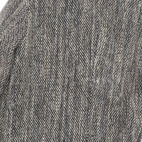 Great Plains London Womens Grey Overcoat Coat Size XS Button