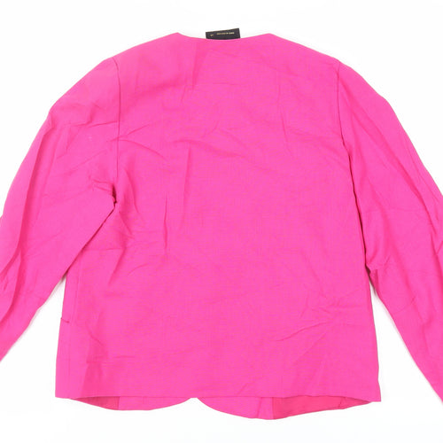 Kerena Womens Pink Jacket Blazer Size 14 Button - Vintage