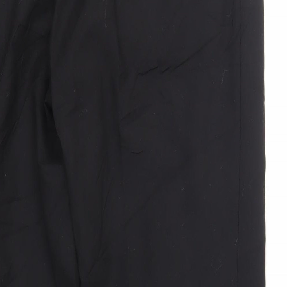 Autograph Mens Black Wool Dress Pants Trousers Size 36 in L31 in Regular Zip
