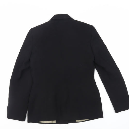 Principles Womens Black Jacket Blazer Size 8 Button