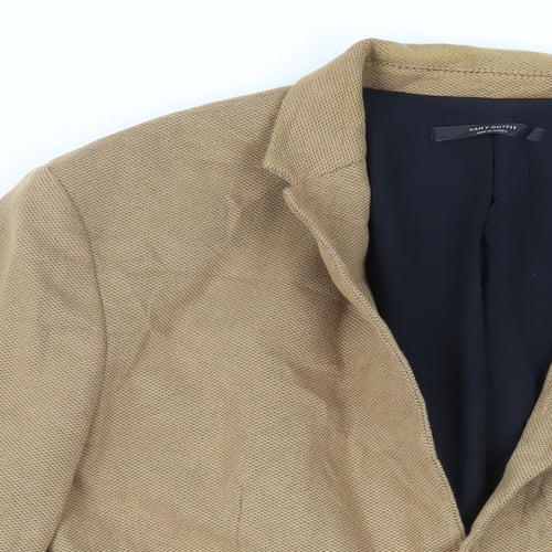 Zara Mens Brown Jacket Blazer Size 2XL Button
