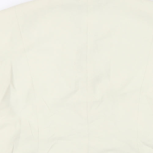 Gina Rossi Womens Ivory Jacket Blazer Size 12 Button
