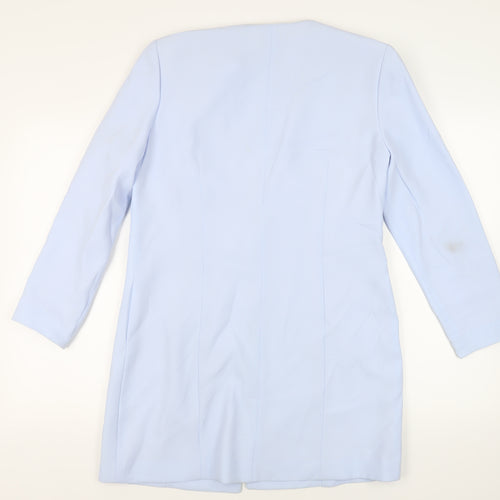 Condici Womens Blue Overcoat Coat Size 16 Button - Embroidered