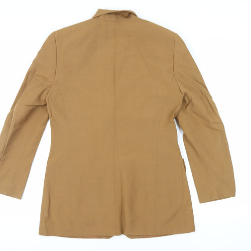 Bianca Womens Brown Jacket Blazer Size 8 Button