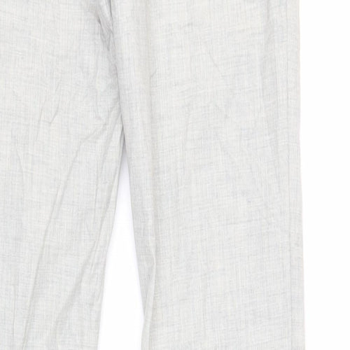 Topman Mens Grey Polyester Dress Pants Trousers Size 30 in L32 in Regular Zip