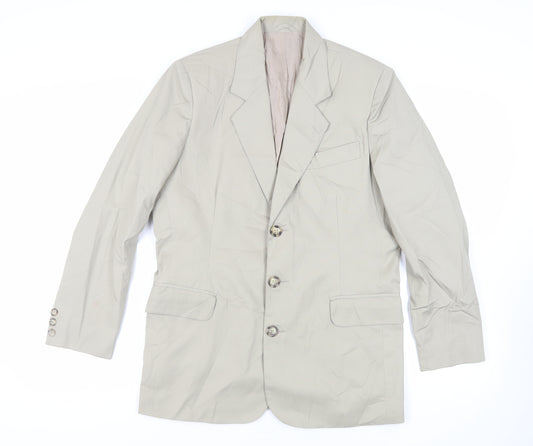 Tilley Endurables Mens Beige Polyester Jacket Blazer Size 38 Regular