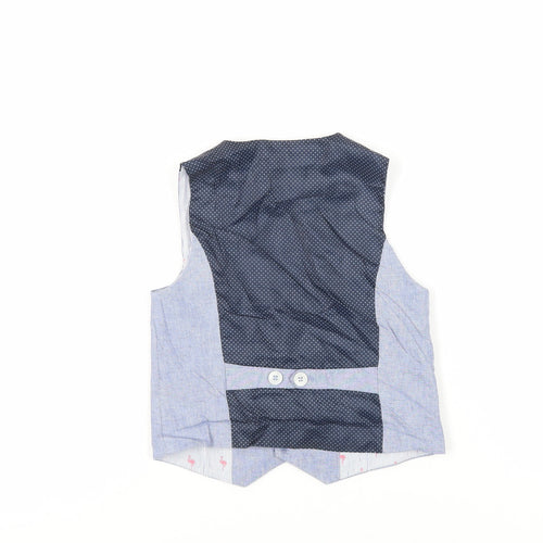 NEXT Boys Blue Jacket Waistcoat Size 5 Years Button