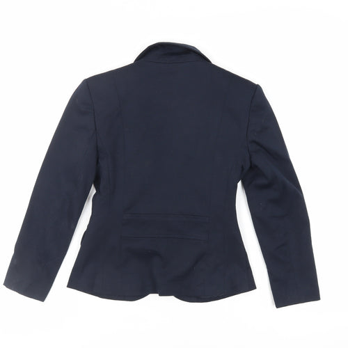 New Look Womens Blue Jacket Blazer Size 6 Button