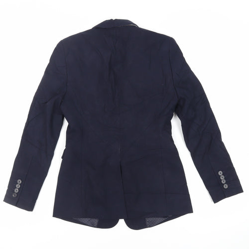 NEXT Womens Blue Jacket Blazer Size 6 Button