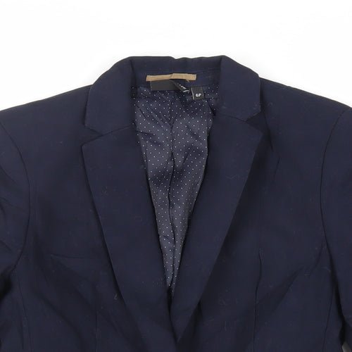 NEXT Womens Blue Jacket Blazer Size 6 Button