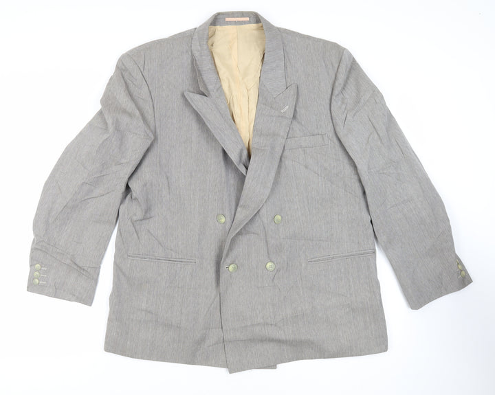 Hugo James Mens Grey Wool Jacket Suit Jacket Size 48 Regular