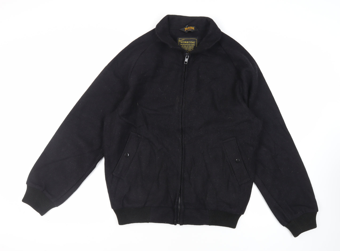 Yakka Mens Black Bomber Jacket Jacket Size L Zip