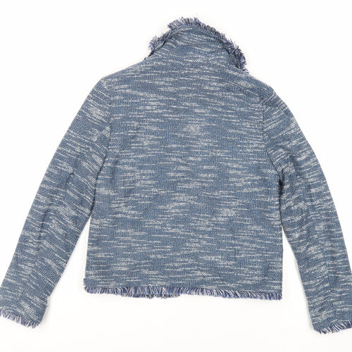 Topshop Womens Blue Jacket Blazer Size 8 - Open