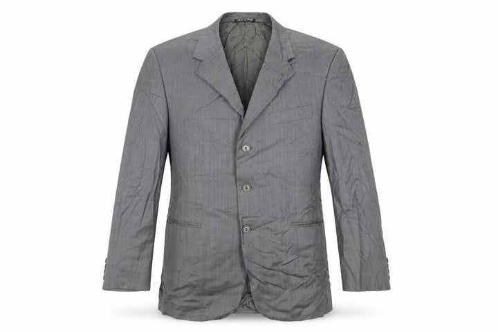 Pal Zileri Mens Grey Wool Jacket Suit Jacket Size 42 Regular