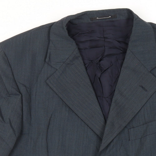 House of Fraser Mens Blue Wool Jacket Suit Jacket Size 42 Regular