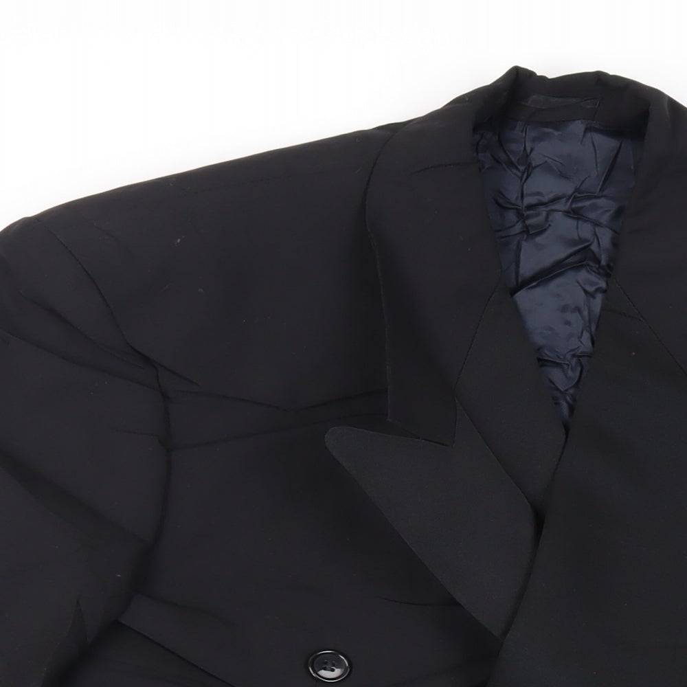 NEXT Mens Black Polyester Jacket Suit Jacket Size 40 Regular