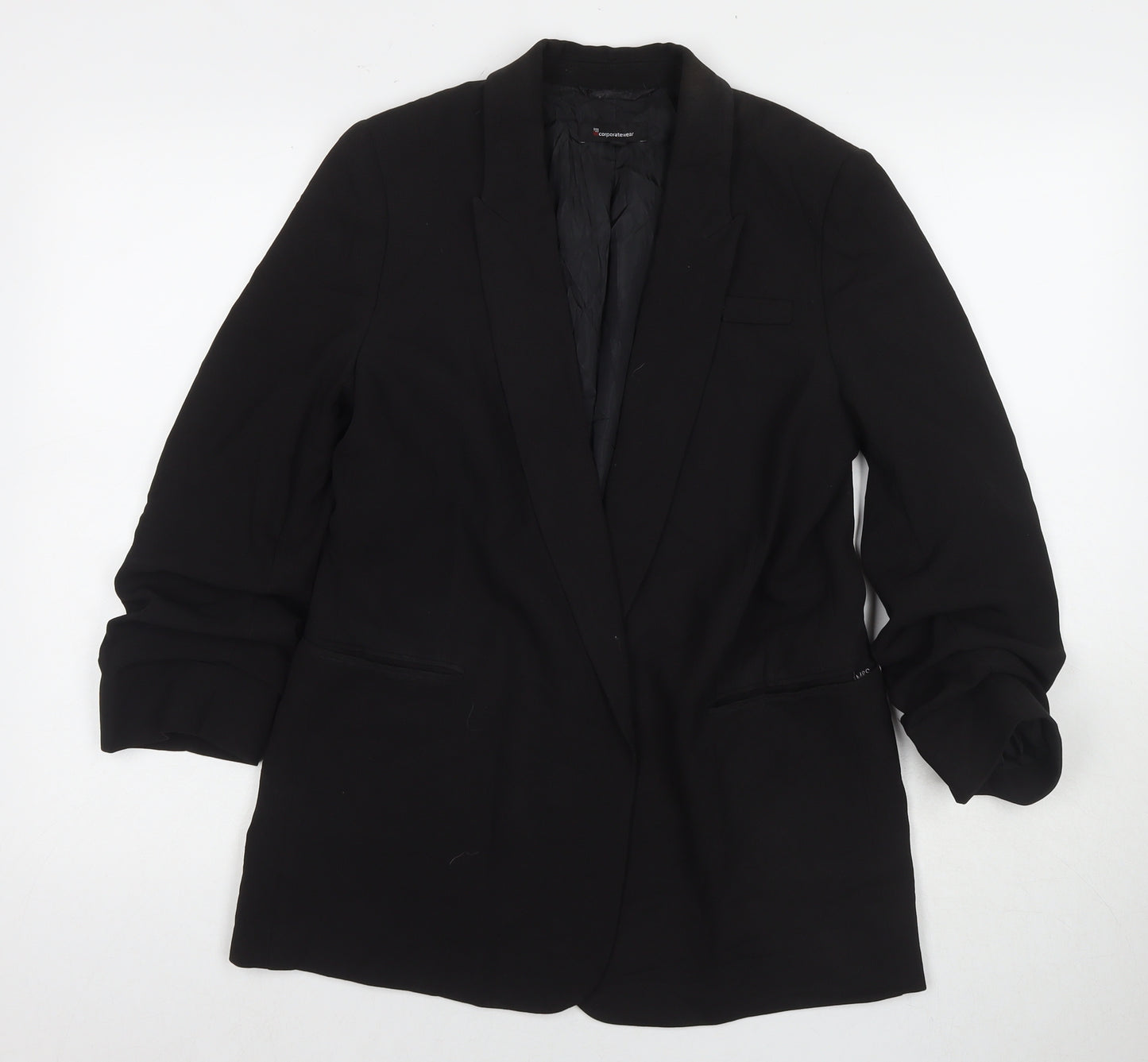 Incorporatewear Womens Black Jacket Blazer Size 10