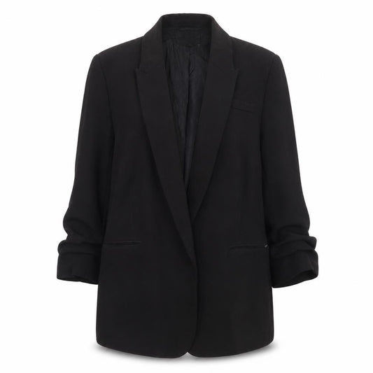 Front view of Incorporatewear women’s black jacket blazer, size UK 10