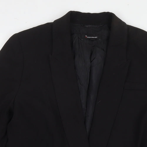 Incorporatewear Womens Black Jacket Blazer Size 10