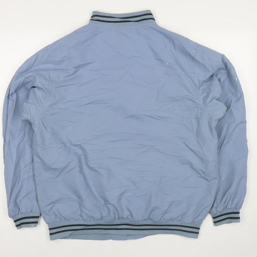 Woodville Mens Blue Bomber Jacket Jacket Size S Zip