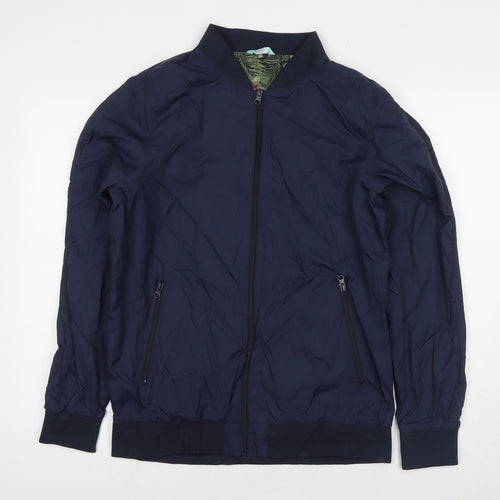 Avenue Mens Blue Jacket Size M Zip