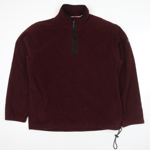 IZOD Mens Red Polyester Pullover Sweatshirt Size XL
