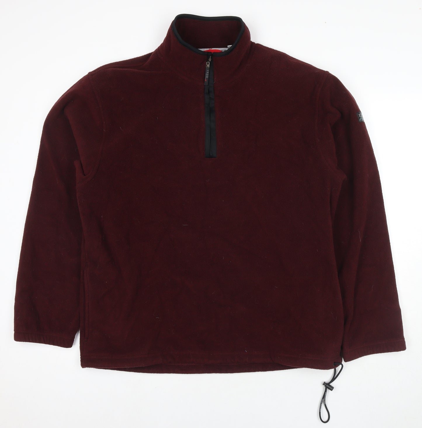 IZOD Mens Red Polyester Pullover Sweatshirt Size XL