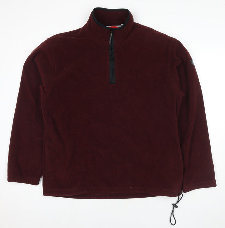 IZOD Mens Red Polyester Pullover Sweatshirt Size XL