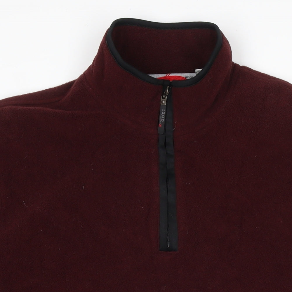IZOD Mens Red Polyester Pullover Sweatshirt Size XL