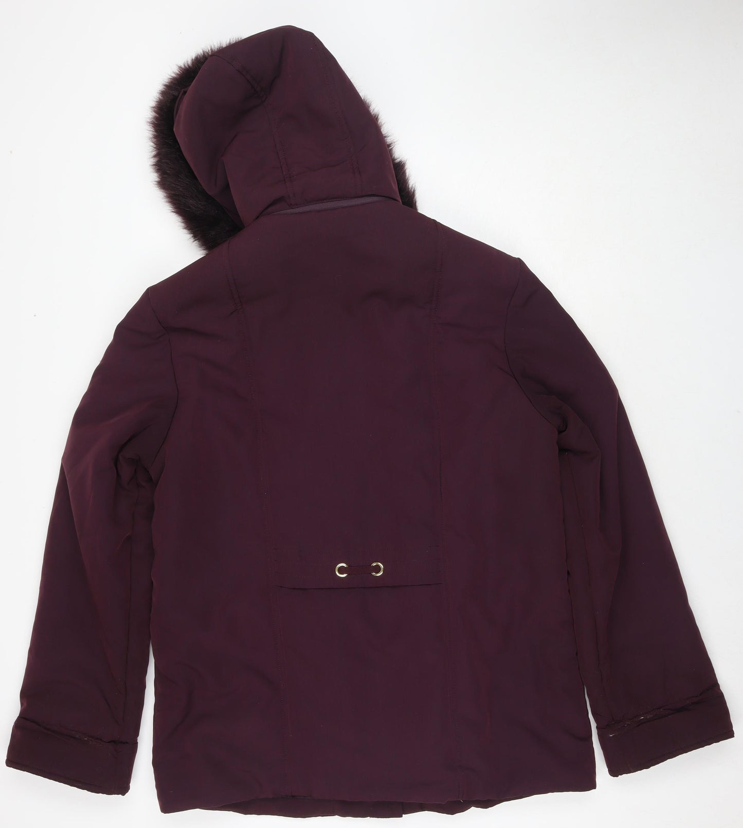 Damart Womens Purple Jacket Size 10 Zip - Size 10-12