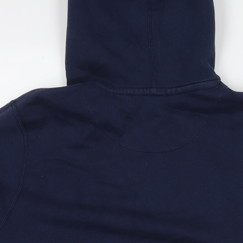 Nike Mens Blue Cotton Pullover Hoodie Size L - Patriots