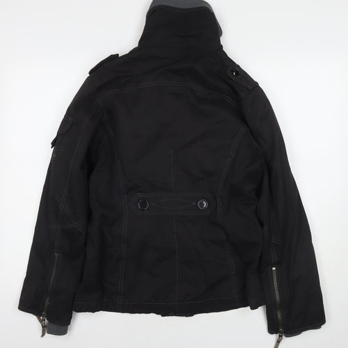 New Look Womens Black Jacket Size 12 Zip